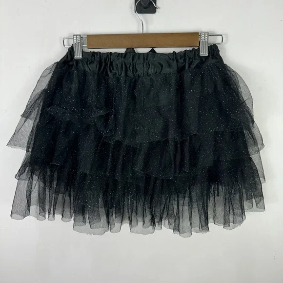Hot Topic Fairy Grunge Black Tulle Mini Skirt Whimsigoth Mall Goth Alt One Size - Picture 3 of 5